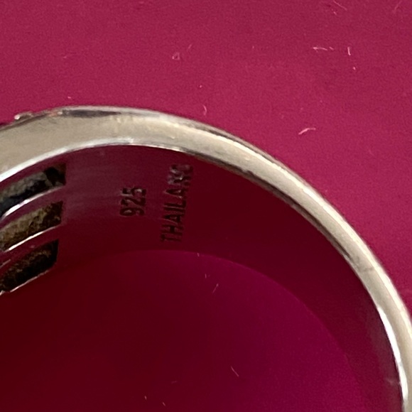 JAI by John Hardy Sterling Silver 925 Black Box Chain Crossover Ring Size 6 - Picture 6 of 7